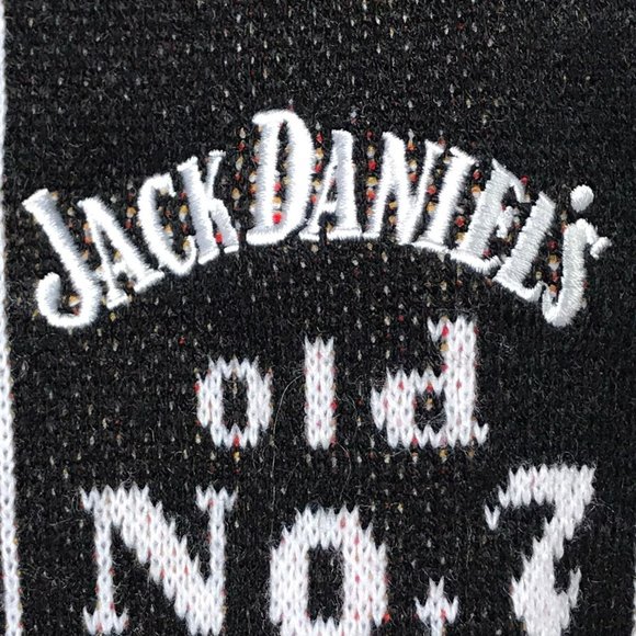 Ugly Christmas Sweater Jack Daniels Bourbon Old No 7 Logo Snowflakes M - Picture 4 of 8